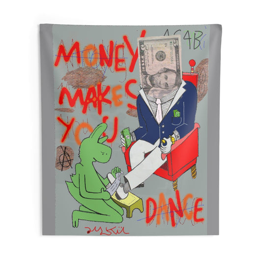 Indoor Wall Tapestries  ayku and money makes you dance